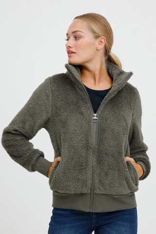 Oxmo Fleece Jacket 'Anneka' in Grey