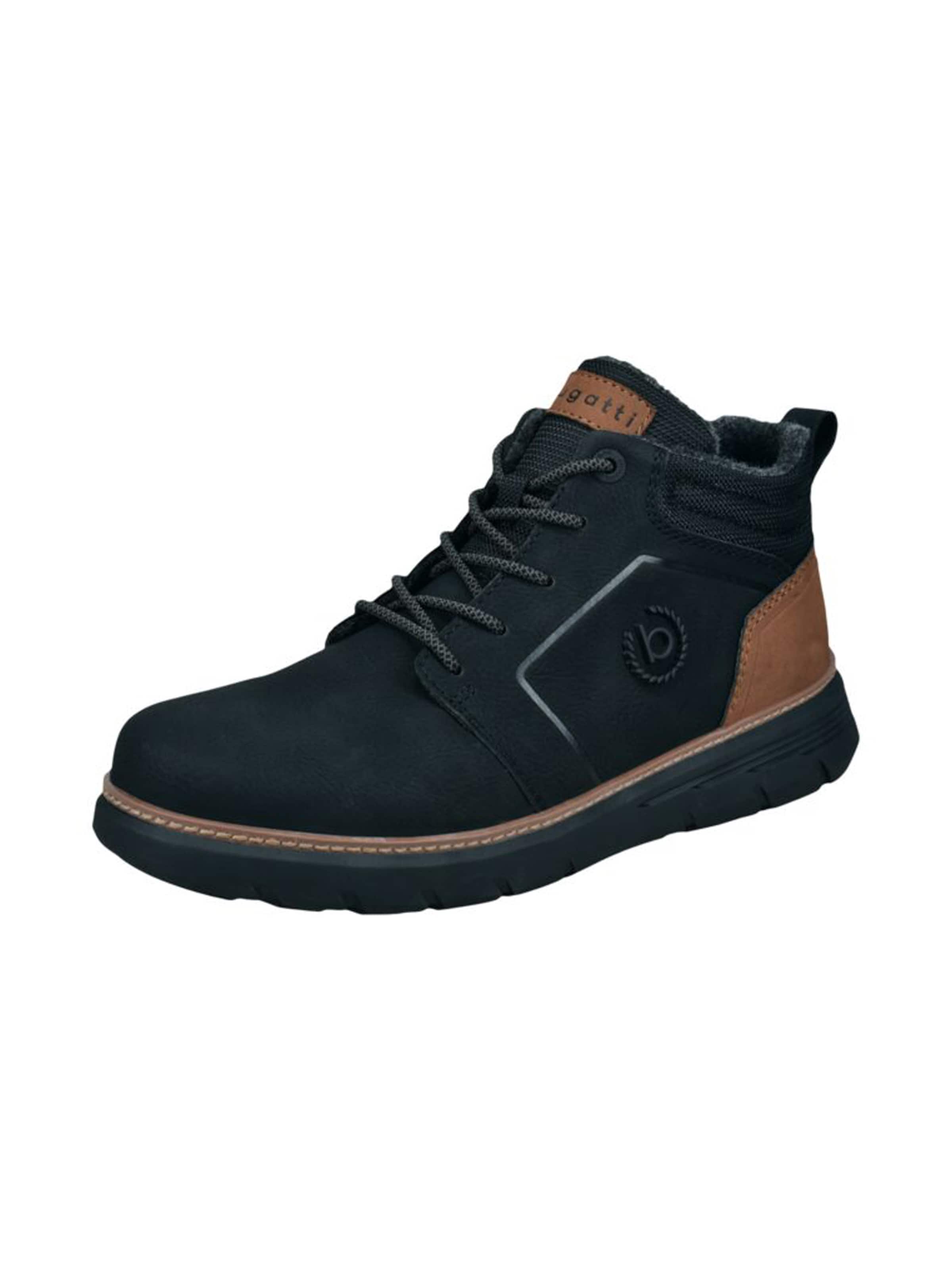 bugatti - Botas con cordones en negro: frente