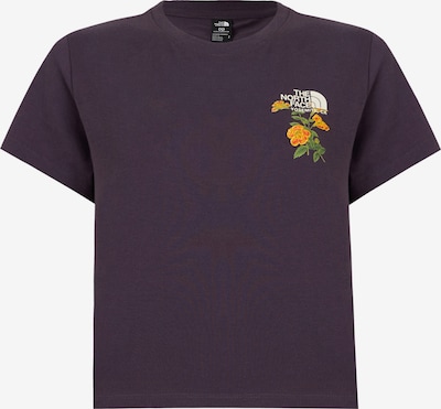 THE NORTH FACE Majica 'FLORA' u žuta / zelena / patlidžan / bijela, Pregled proizvoda