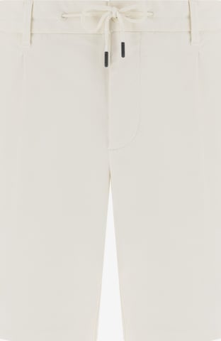 Boggi Milano Bandplooibroek in Wit: voorkant
