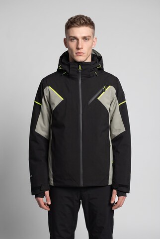 ICEPEAK Athletic Jacket in Black: front