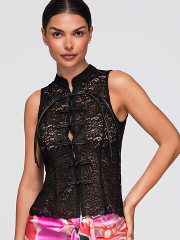 Camicia da donna di Ombre in nero