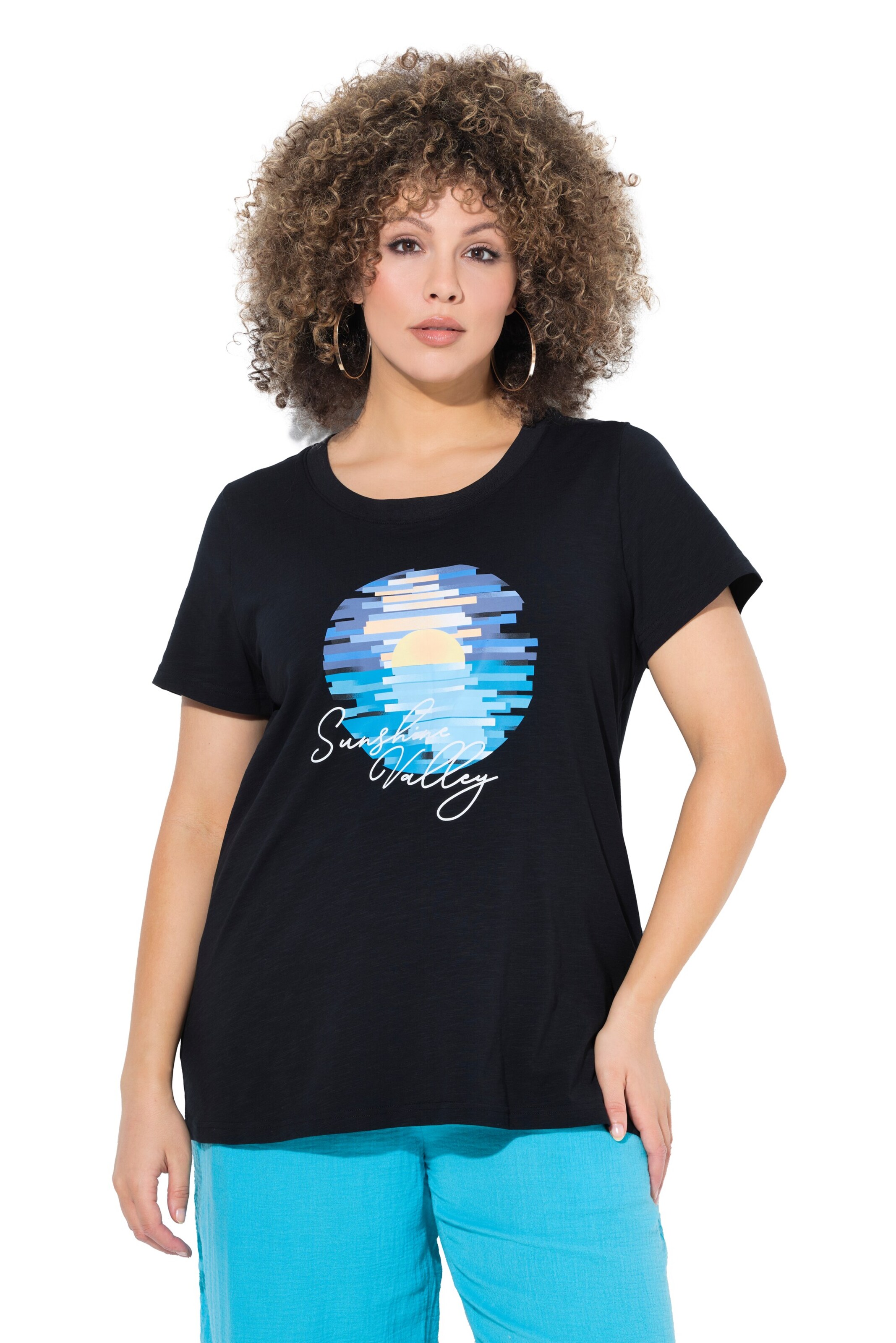 Ulla Popken Shirt in Black: front