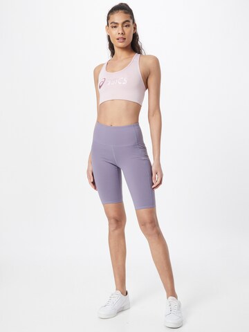 SKECHERS Skinny Sporthose in Lila