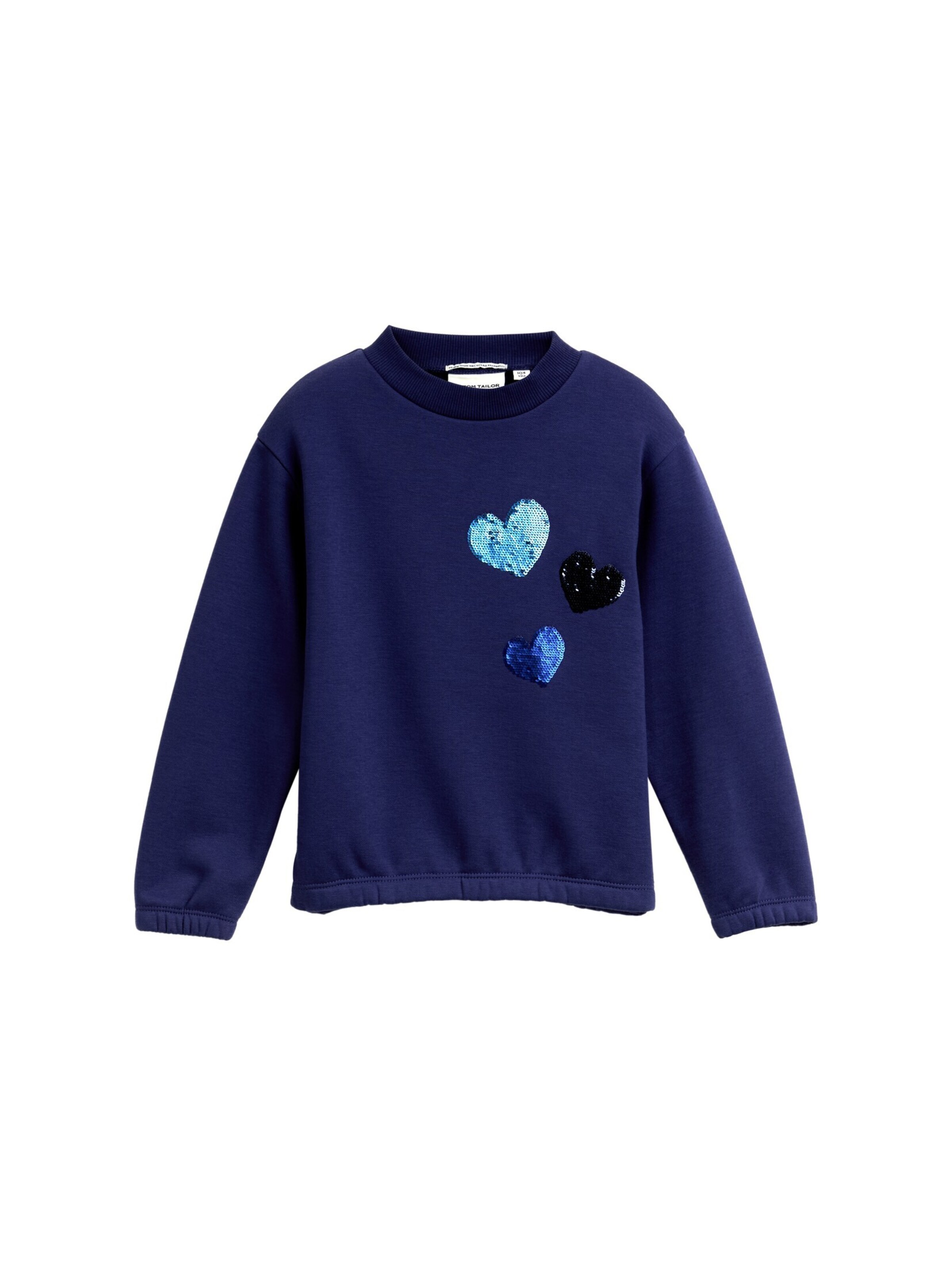 TOM TAILOR Sweatshirt in Blauw: voorkant