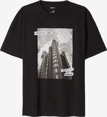 Bershka T-Shirt in Schwarz: predná strana