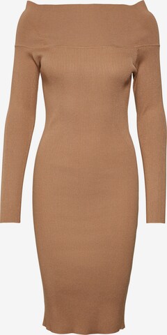 VERO MODA - Vestido de punto 'WILLOW' en marrón: frente