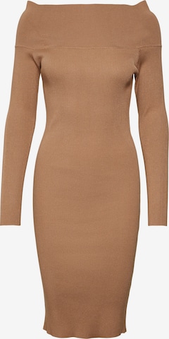 VERO MODA Knitted dress 'WILLOW' in Brown: front