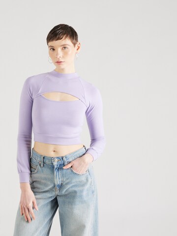 T-shirt AÉROPOSTALE en violet : devant