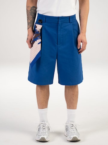 Alessandro Magno Loose fit Workout Pants 'FASHION' in Blue: front