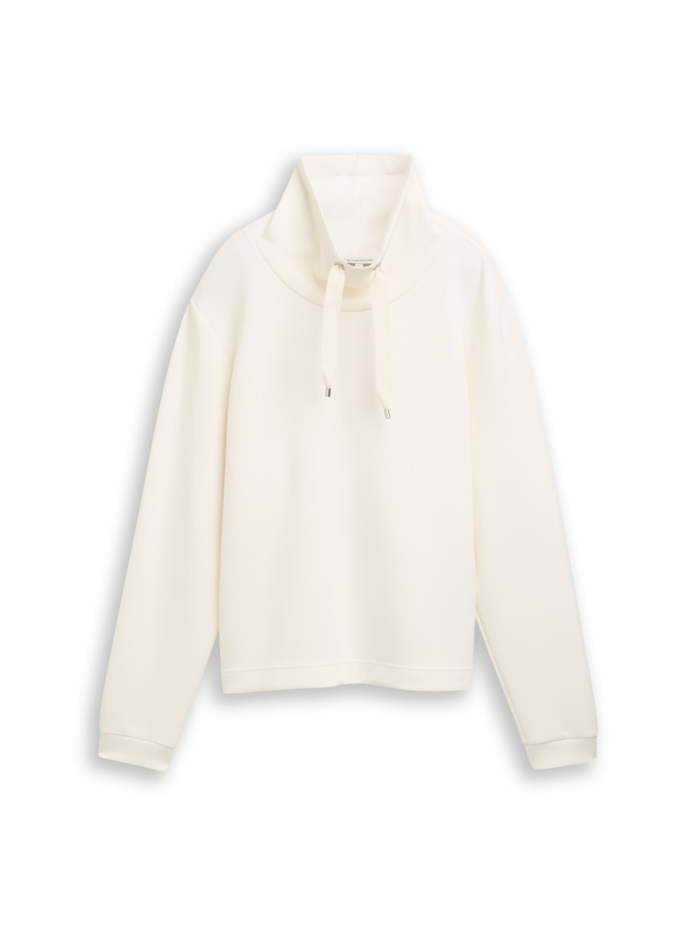 TOM TAILOR Sweatshirt in Wit: voorkant