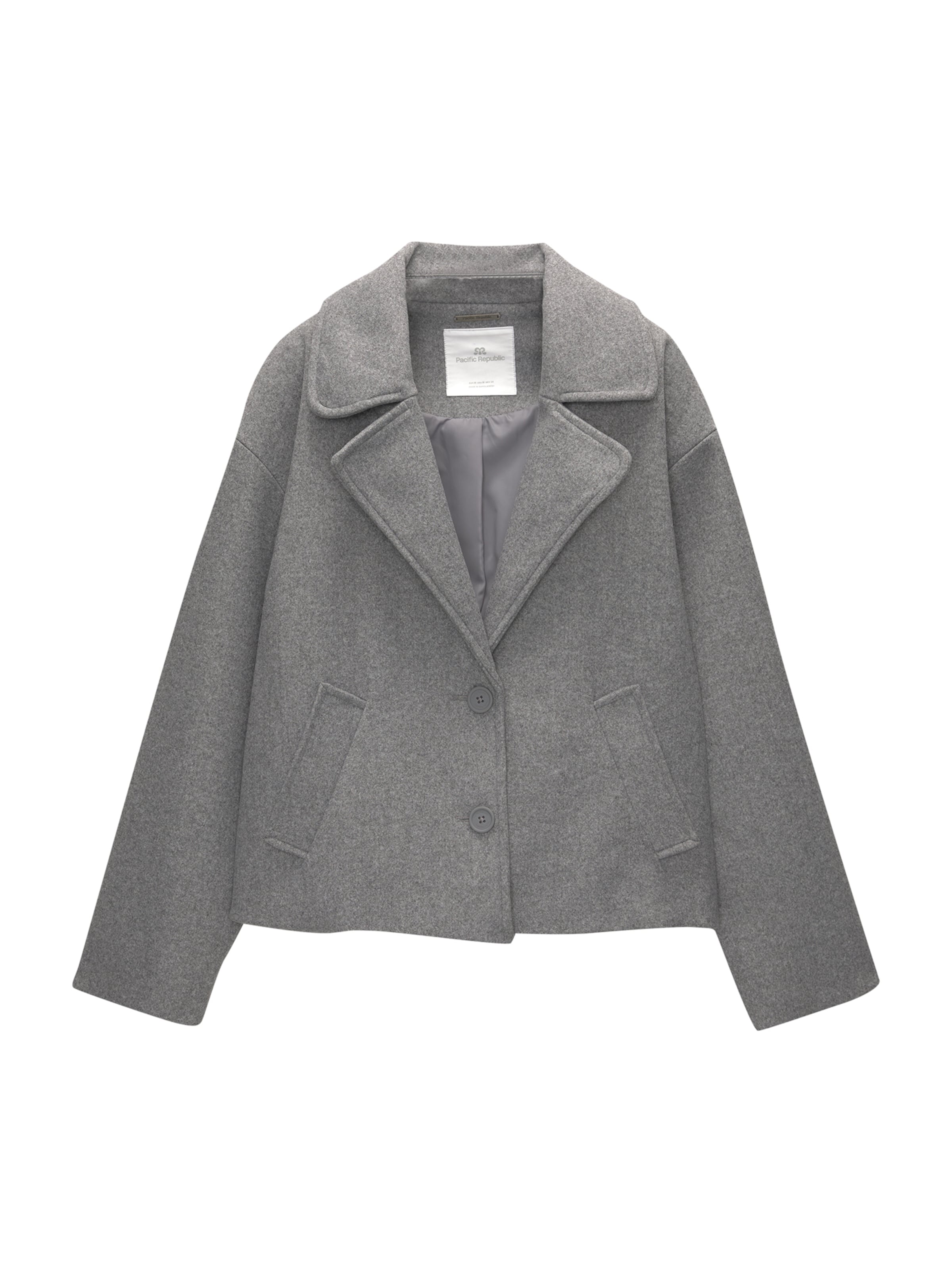 Pull&Bear Between-season jacket in Grey: front