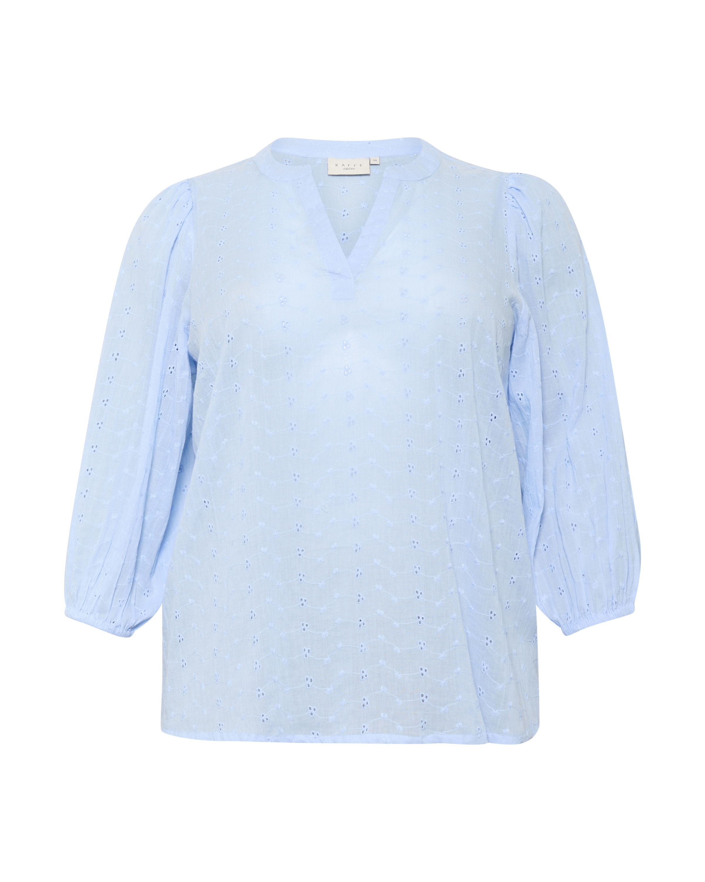 KAFFE CURVE Blúz 'Maia' - kék: elől