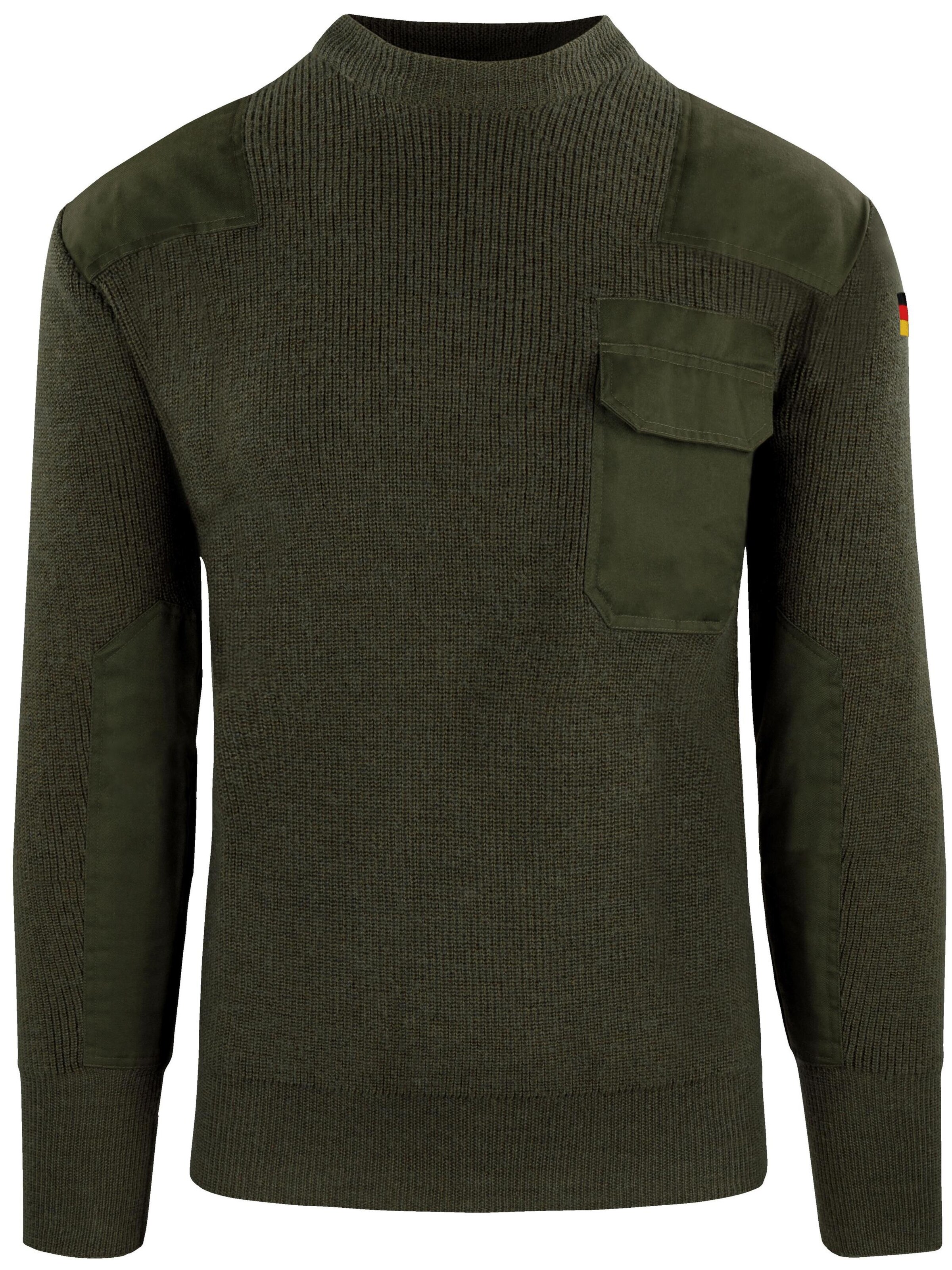 normani Pullover  ' Barntrup ' in Grün: Vorderseite