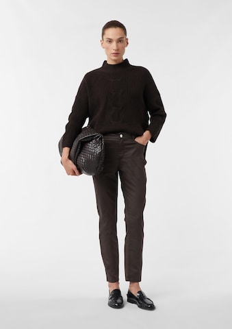 COMMA Slimfit Τζιν σε καφέ