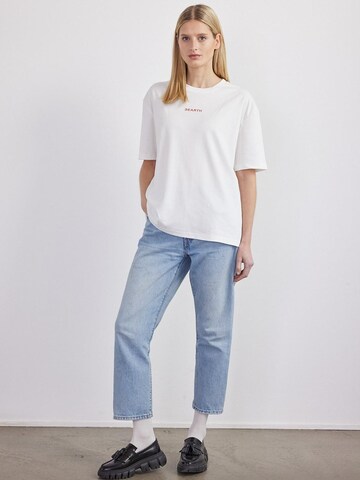 BEARTH Oversizeshirt ''Puzzle Grid' Bio-Baumwolle' in Weiß