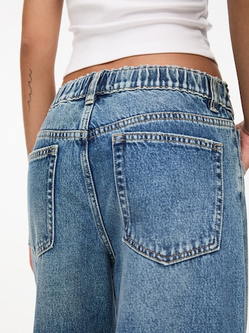 Pull&Bear Wide leg Jeans i blå