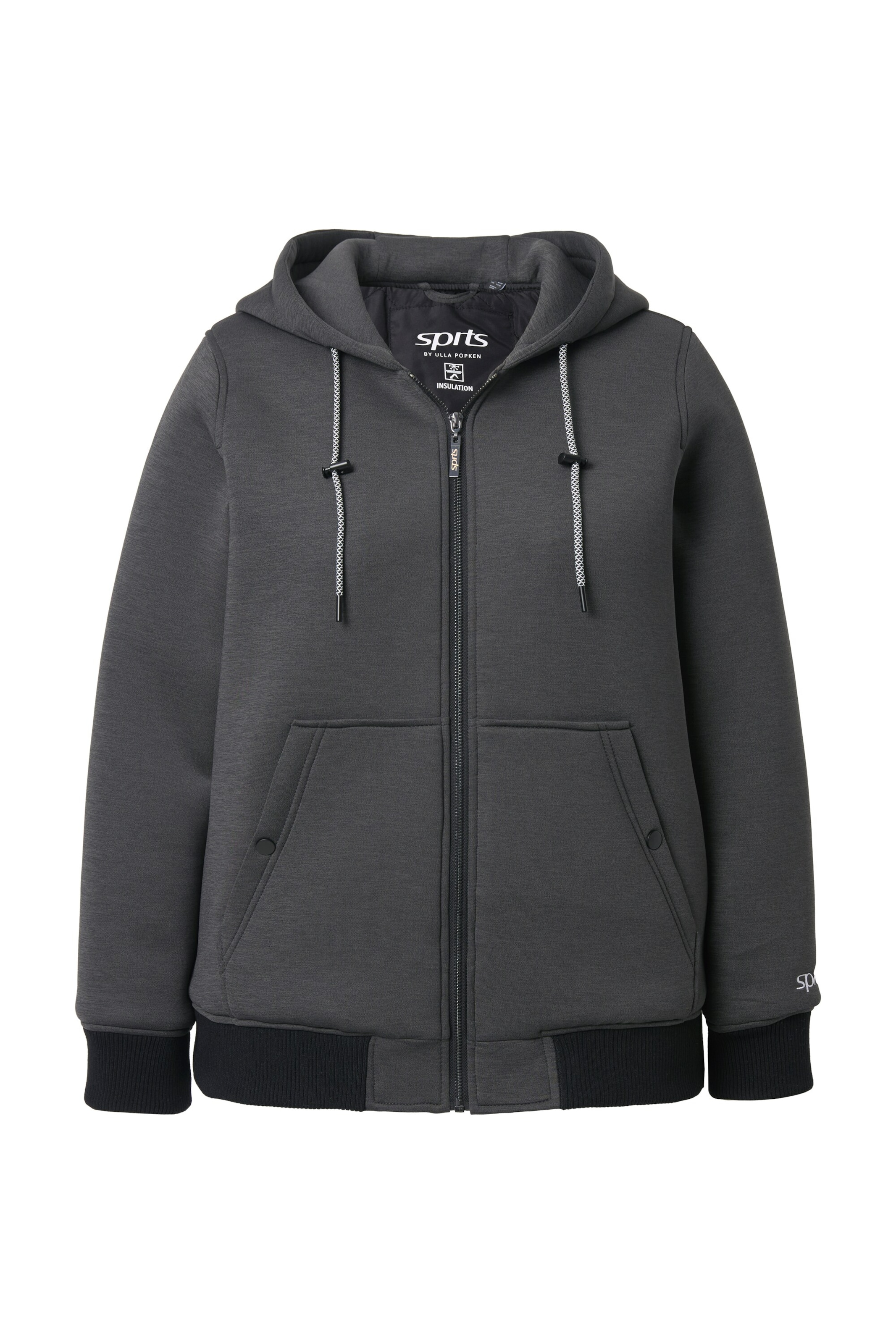 Ulla Popken Tussenjas in Grijs: voorkant