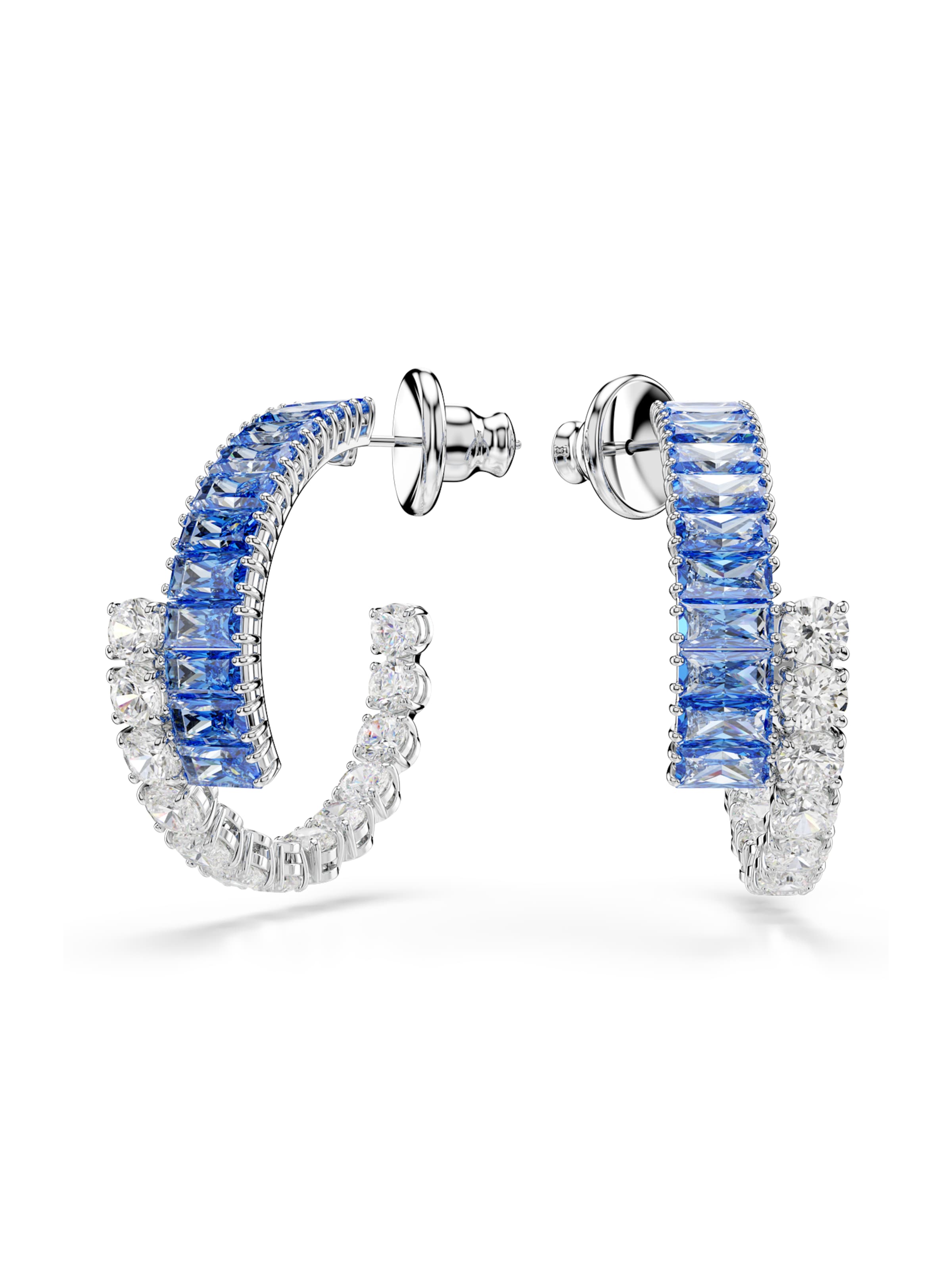 Swarovski Øreringe 'Matrix' i blå: forside