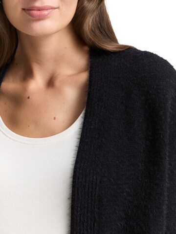 TOM TAILOR Gebreid vest in Zwart