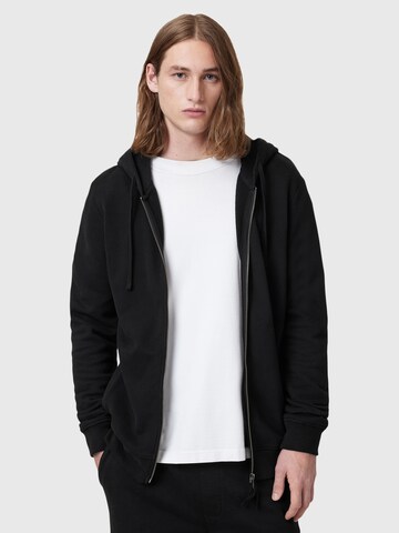 AllSaints Sweat jacket 'Raven' in Black: front