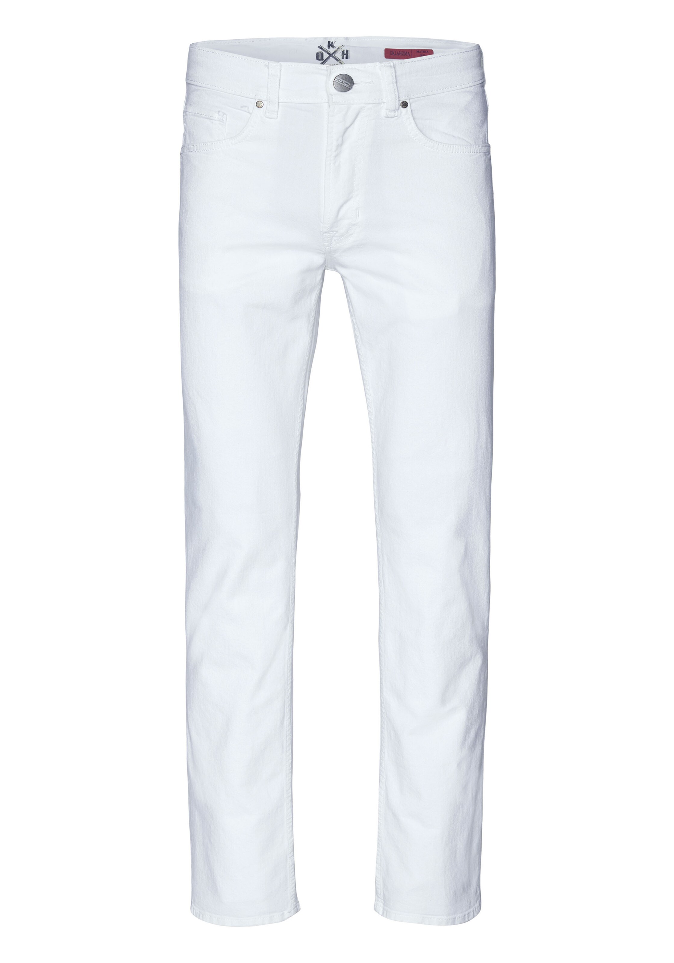 Oklahoma Jeans Regular Jeans in Weiß: Vorderseite