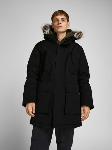 Parka d’hiver JACK & JONES en noir : devant