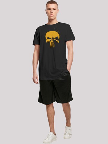 T-Shirt 'Marvel Punisher Gold' F4NT4STIC en noir