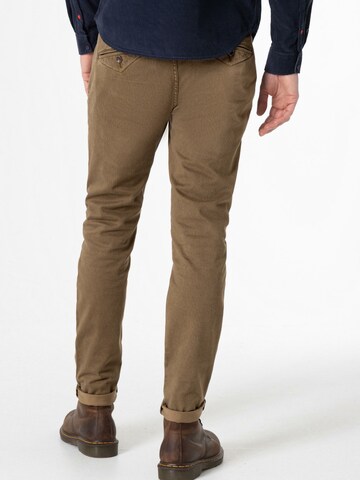 TIMEZONE Slim fit Chino Pants 'Janno' in Brown