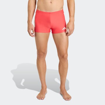 ADIDAS PERFORMANCE Athletic Swim Trunks in Orange: front