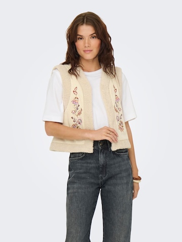 ONLY Bodywarmer 'ONLFrida' in Beige: voorkant