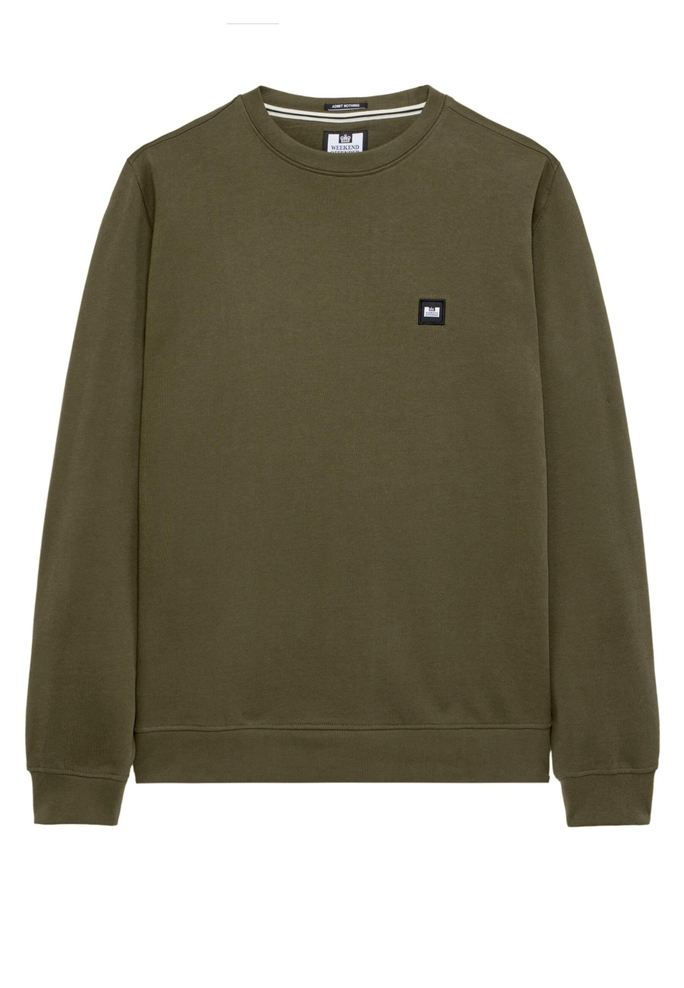 Weekend Offender Sweatshirt 'Ferrer Badge' in Green: front