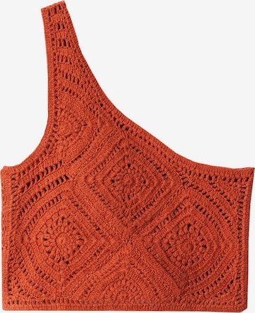 MANGO Knitted Top 'Vendredi' in Red: front