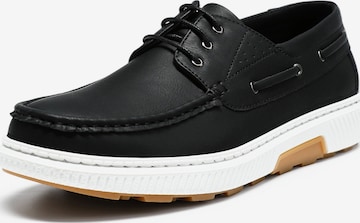 ALLTHEMEN Lace-Up Shoes 'Einfach' in Black: front
