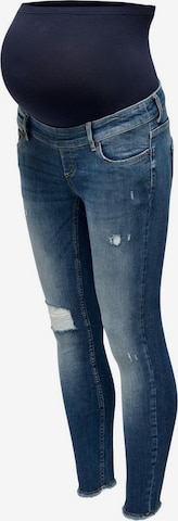 Only Maternity Skinny Jeans 'Blush' in Blau