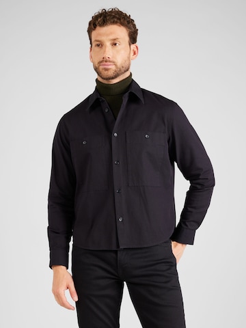 Coupe regular Chemise Studio Seidensticker en bleu : devant