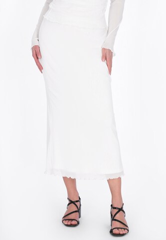 usha BLACK LABEL Rok in Wit: voorkant