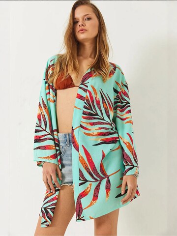 Bianco Lucci Kimono in Groen