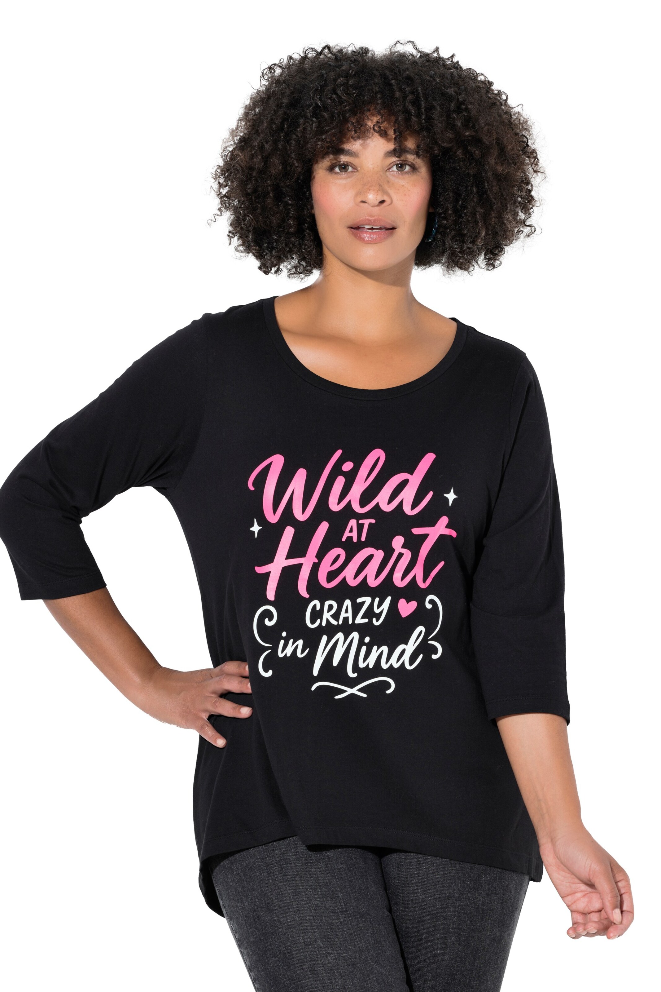 Angel of Style Shirt in Zwart: voorkant