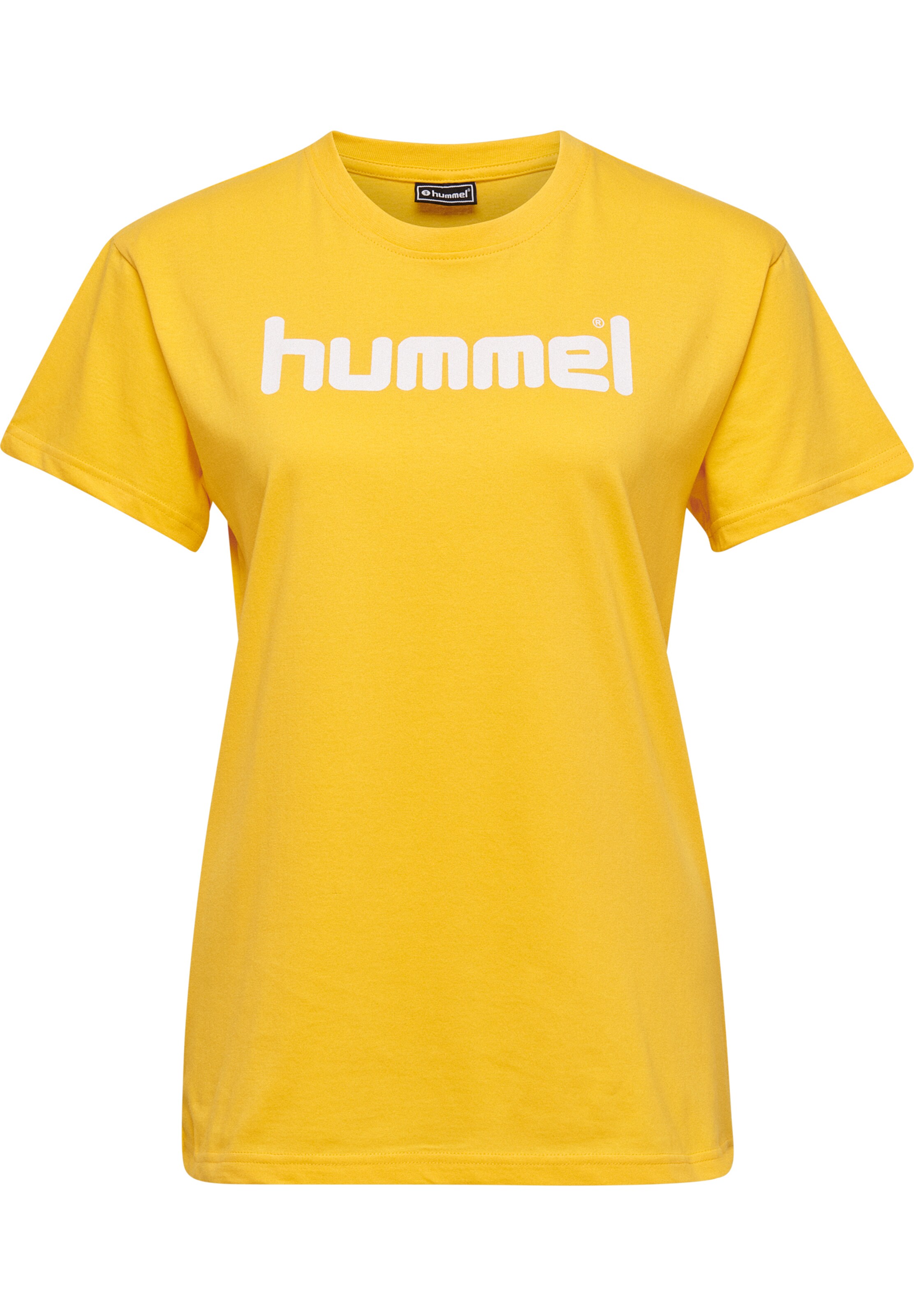 Hummel Shirt in Geel: voorkant
