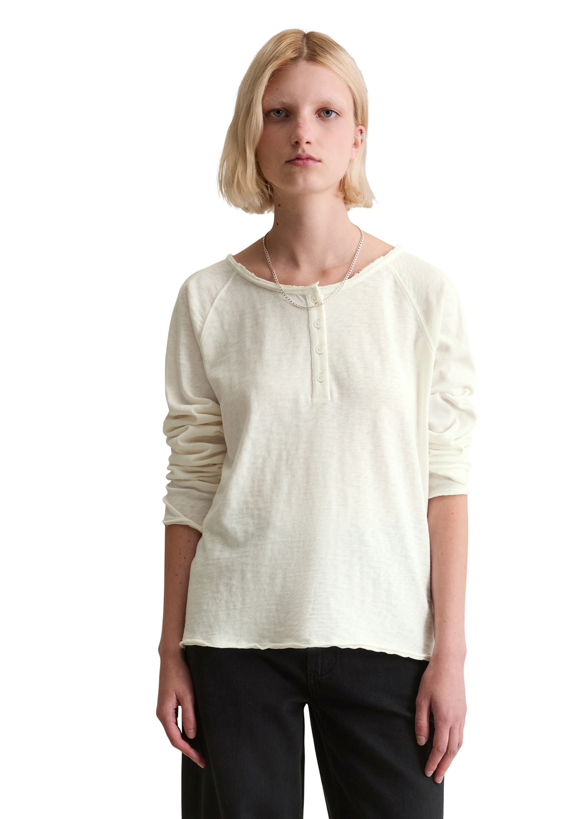 Marc O'Polo DENIM Shirt in Wit: voorkant