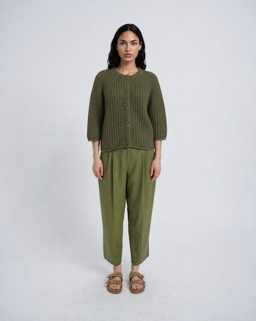 Smith&Soul Cardigan mit 3/4-Ärmeln in Grün: Vorderseite