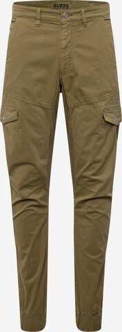 Tapered Pantaloni cargo 'New Kombat' di GUESS in verde: frontale