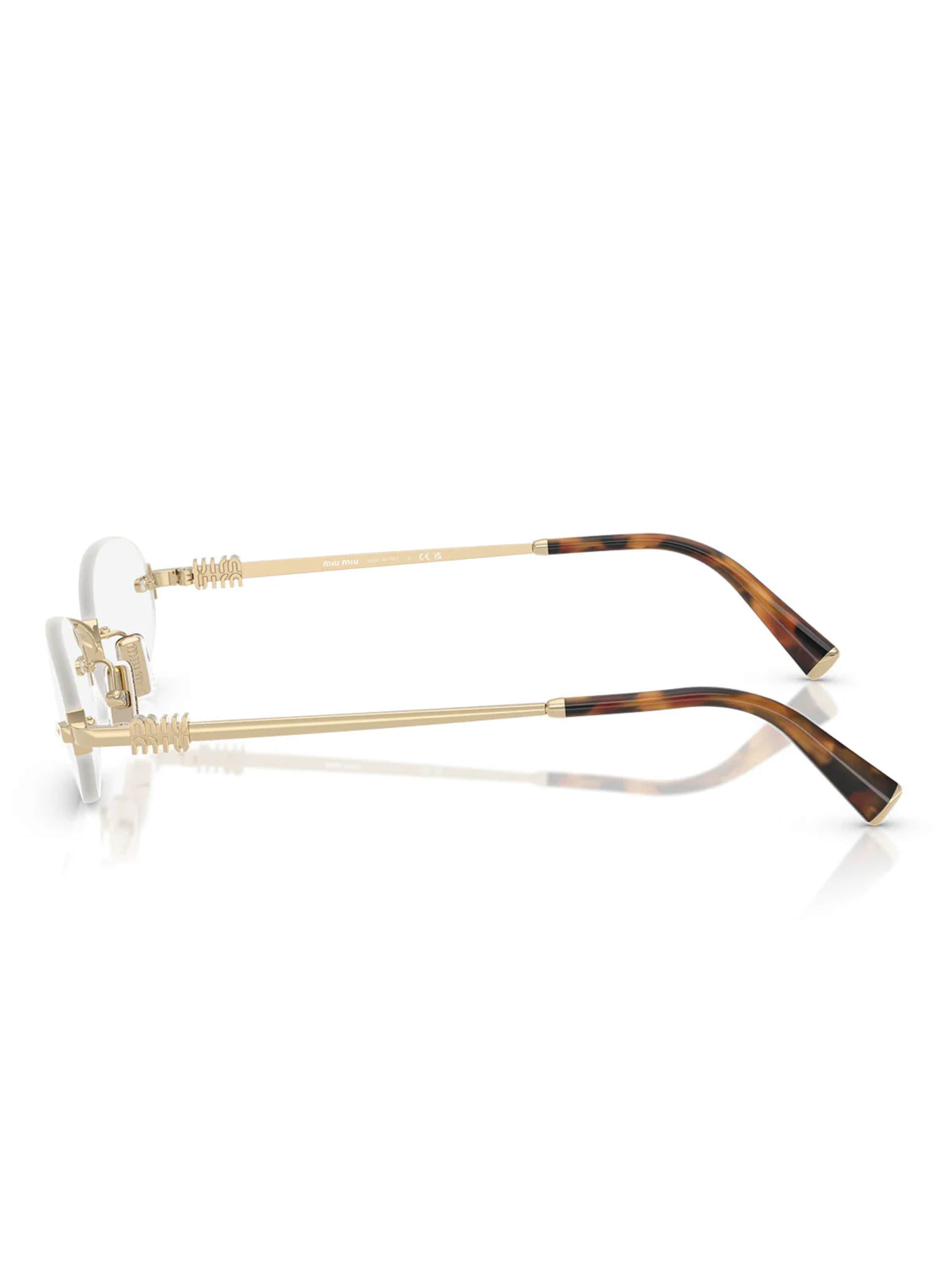Miu Miu Glasses in Gold