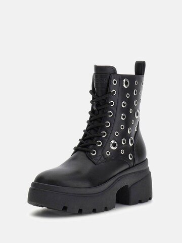 GUESS Schnürstiefelette 'Yarinie' in Schwarz
