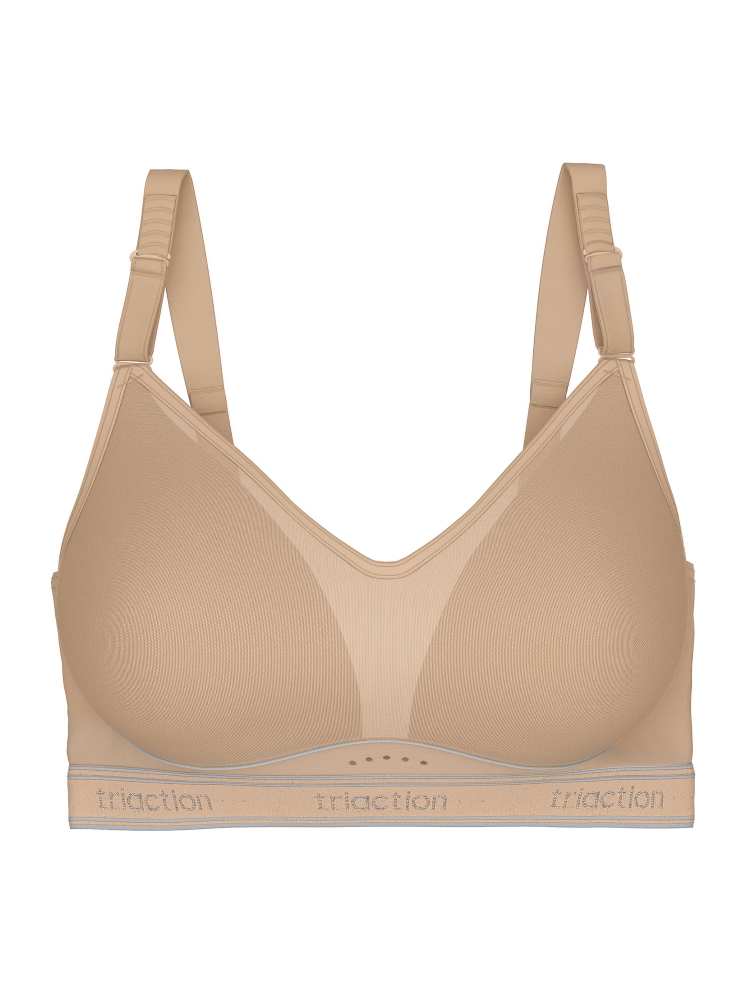 Bustier Soutien-gorge de sport ' Triaction Cardio Breeze ' TRIUMPH en beige : devant