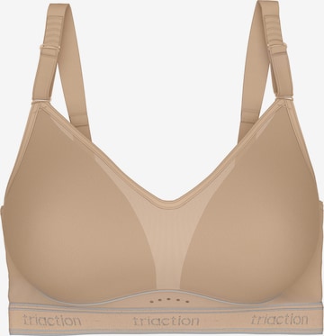 TRIUMPH Sports bra ' Triaction Cardio Breeze ' in Beige: front
