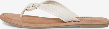 TAMARIS T-Bar Sandals in White