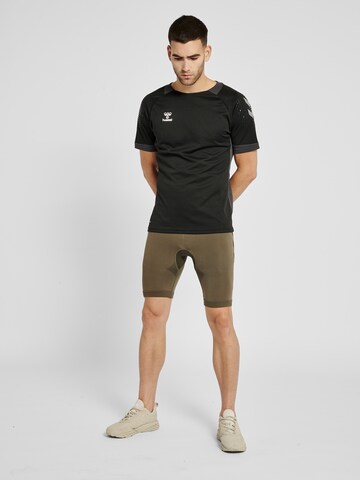 Hummel Skinny Sportshorts in Grün