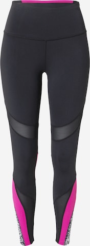 HKMX Skinny Workout Pants in Black: front